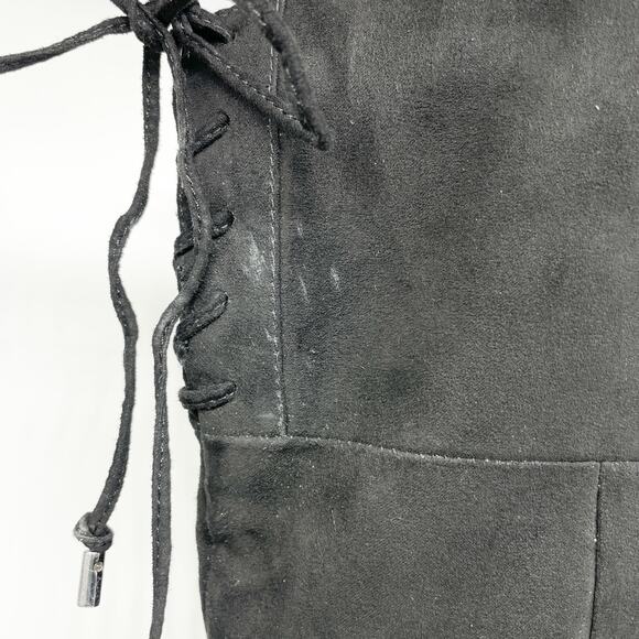 Kenneth Cole Reaction Women's Corie Lace Heeled Boots Black Suede Size 9B - Picture 11 of 15